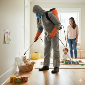 سمپاشی بدون آسیب به کودکان