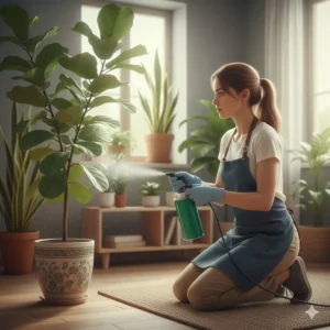 سمپاشی گیاهان آپارتمانی